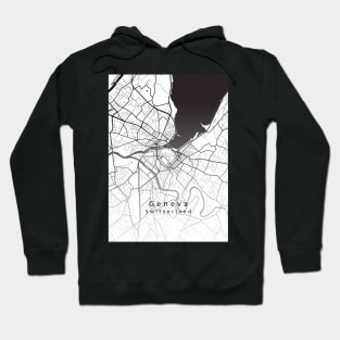 Geneva Switzerland City Map Hoodie